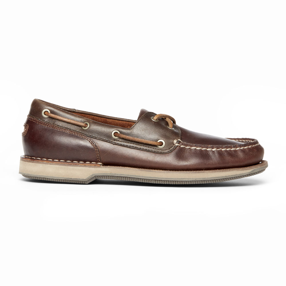 Rockport Boat Shoes For Mens Brown - Perth - UB8390746